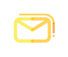 A yellow mail icon on a white background, representing email services.