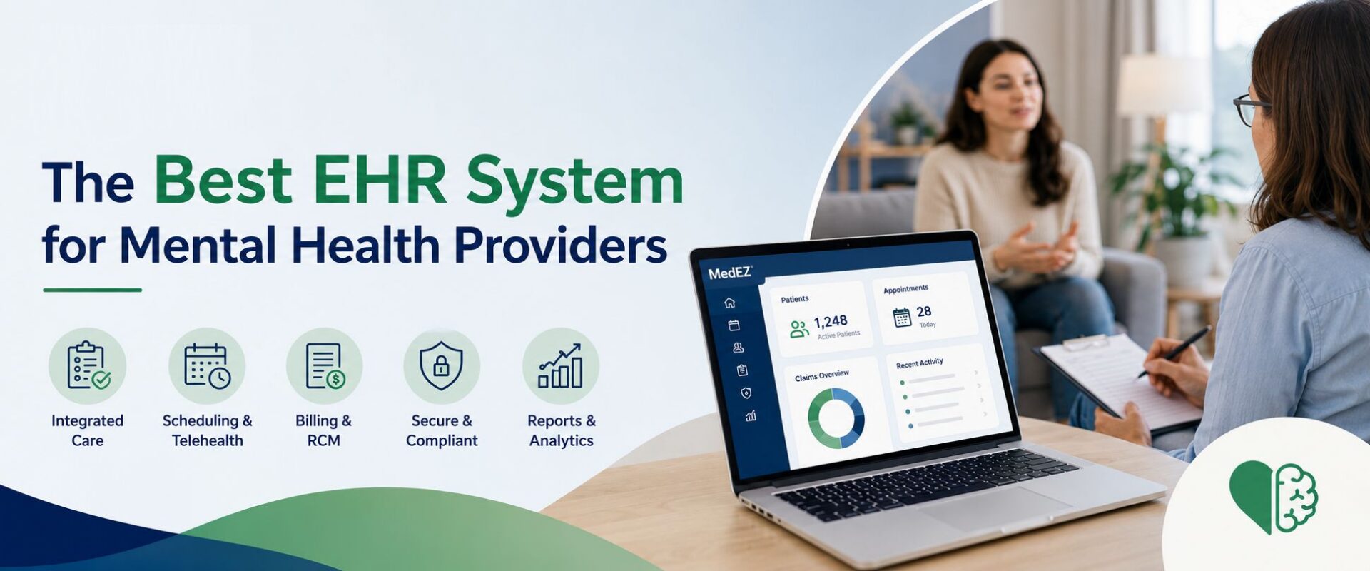 Best EHR system for mental health providers - MedEZ behavioral health EHR