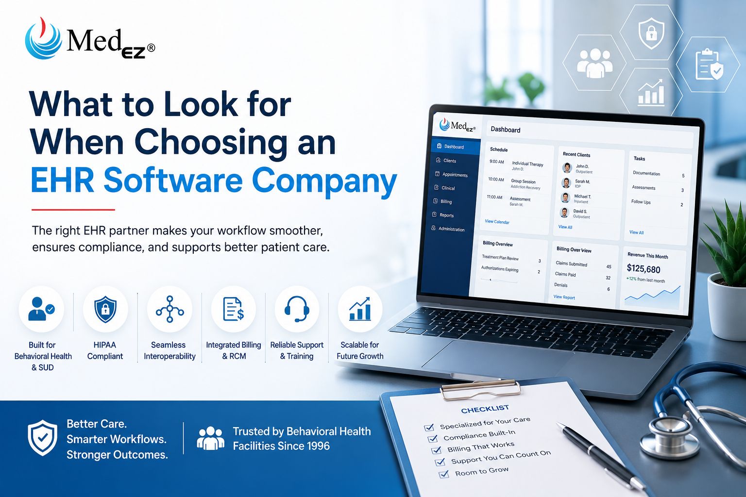 What to look for when choosing an EHR software company for behavioral health