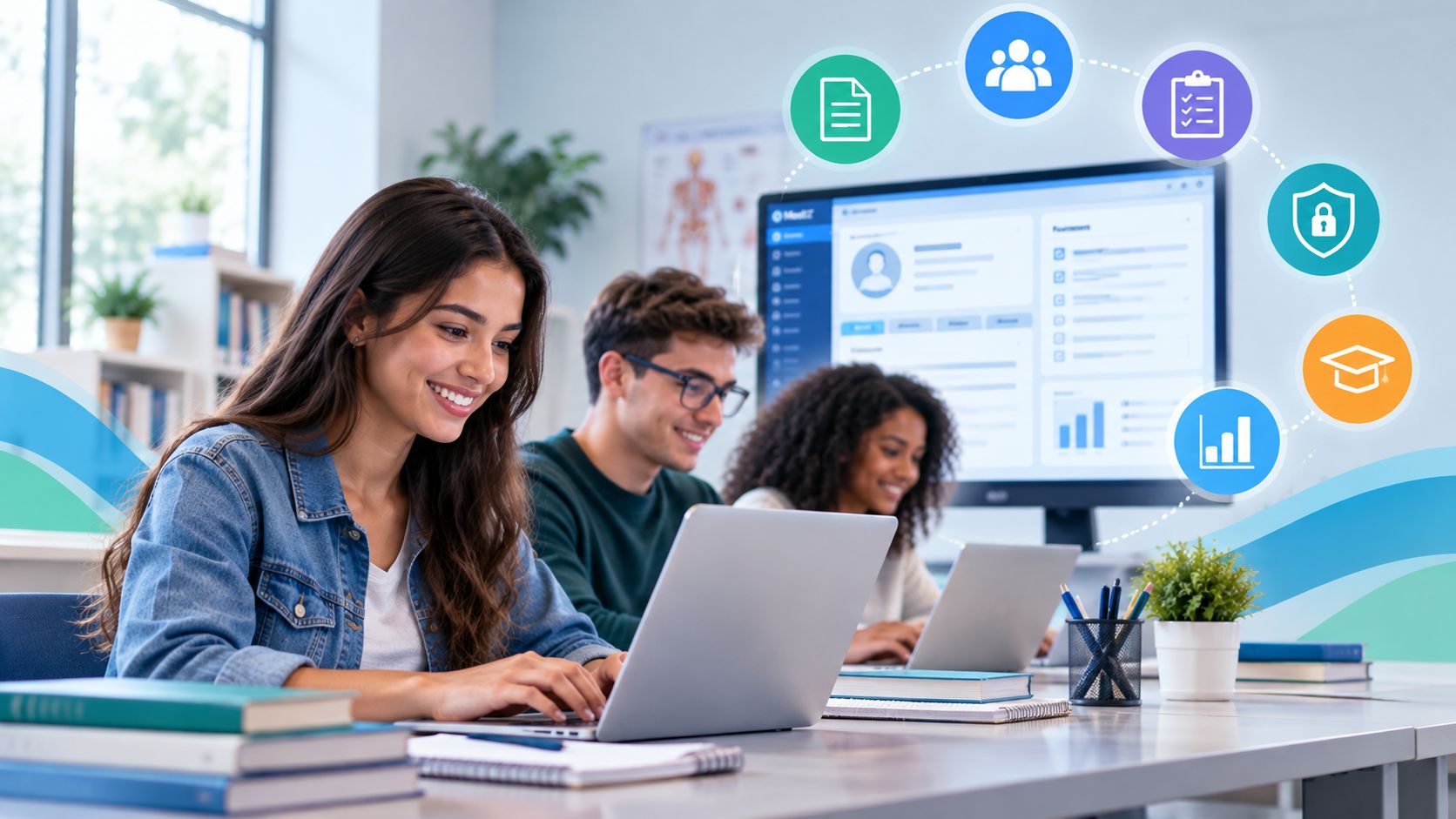 Clinical documentation training software for students using EHR technology in a behavioral health education program
