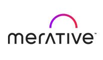 The logo of Merative on a transparent background