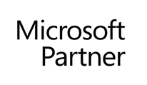 The logo of Microsoft partner on a transparent background